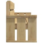 vidaXL Mobilier de salle à manger de jardin 3 Pièces Bois de pin imprégné