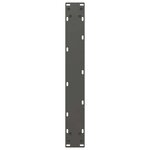 vidaXL Pieds de table de bar en U 2 pièces Anthracite 60 x (100-101) cm Acier
