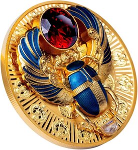 Monnaie ANCIENT EGYPT SCARAB Argent 5$ Solomon Islands 2026 (PRÉCOMMANDE)