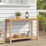 vidaXL Table console Marron 110 x 40 x 75 cm Bois de teck massif