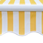 vidaXL Auvent pliable manuel 300 cm Jaune/blanc