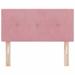 vidaXL Tête de lit Montage mural avec tête de lit Rose 80 cm Velours