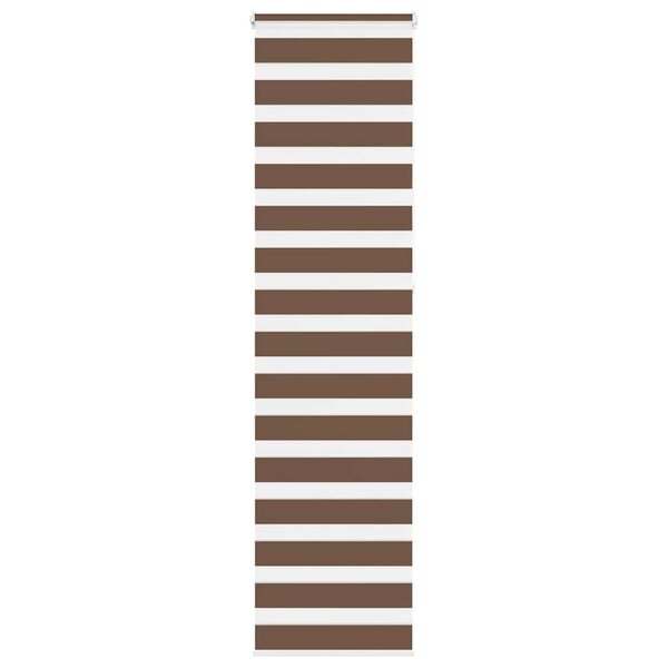 vidaXL Store zèbre marron 55x230 cm largeur du tissu 50 9 cm polyester