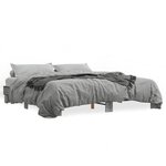 vidaXL Cadre de lit sans matelas sonoma gris 180x200 cm