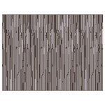 vidaXL Tapis d'extérieur Pinstripe ARAKIL Marron et blanc 400 × 300 cm