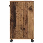 vidaXL Support d'imprimante avec tiroir Bois ancien 60 x 40 x 68 5 cm