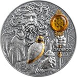 Pièce de monnaie en Argent 5 Dollars g 93.3 (3 oz) Millésime 2024 Divine Faces of the Sun DAZHBOG