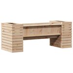 vidaXL Banc avec jardinières 167 5x60x65 cm bois massif de pin