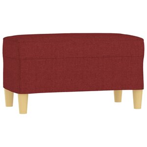 Banc banquette rouge bordeau x 70 x 35 x 41 cm tissu 02_0010587