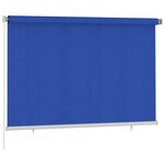vidaXL Store roulant d'extérieur 220x140 cm Bleu PEHD
