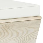 vidaXL Canapé palette à 4 places de jardin avec coussins Bois d'épicéa