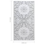 vidaXL Tapis d'extérieur Gris clair 160x230 cm PP