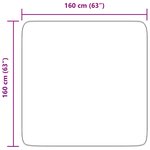 vidaXL Tapis Shaggy à poils longs NAVARRA gris clair 160x160 cm