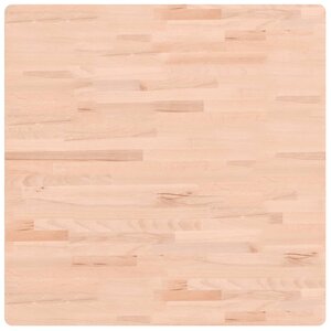 vidaXL Dessus de table 80x80x2 5 cm carré bois massif de hêtre