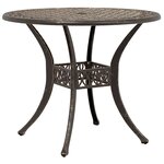 vidaXL Ensemble de salle à manger pour jardin 5 Pièces Bronze Aluminium