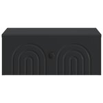 vidaXL Cabinet de chevet mural 2 pièces Noir 49 x 34 5 x 20 cm