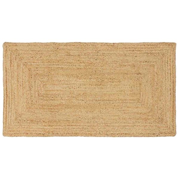 vidaXL Tapis de zone Beige 100 x 200 cm Jute