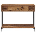vidaXL Table console Bois ancien 100 x 34.5 x 75 cm Bois d'ingénierie