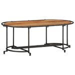 vidaXL Table basse 110x55x40 cm bois massif d'acacia