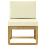vidaXL Ensemble de canapés d'extérieur Blanc et crème 59 x 63 x 73 cm