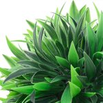 vidaXL Boules de buis artificielles avec lumières LED 4 Pièces vert 15 cm