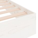 vidaXL Cadre de lit sans matelas blanc bois massif 90x190 cm