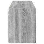 vidaXL Meuble TV mural 2 Pièces Gris Sonoma 59 5 x 31 x 40 cm