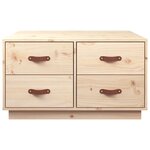 vidaXL Table basse 80x80x45 cm Bois massif de pin