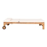 2 Chaises longues en teck ANDORRA avec coussin