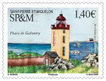 Timbre Saint Pierre et Miquelon - Le phare de Galantry