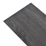 vidaXL Planches de plancher PVC Non auto-adhésif 4 46 m² 3 mm Noir