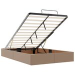 vidaXL Cadre de lit ottoman sans matelas cappuccino 120x200 cm