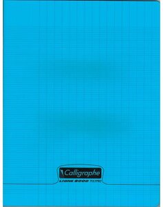 Cahier piqué POLYPRO 17x22 cm 48 p séyès 90g Bleu CALLIGRAPHE