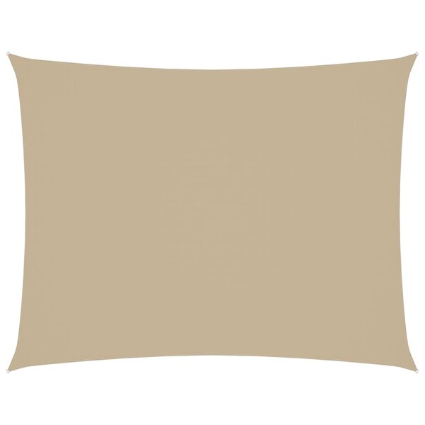 vidaXL Voile de parasol tissu oxford rectangulaire 2x3 5 m beige