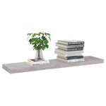 vidaXL Étagère murale flottante Gris béton 90x23 5x3 8 cm MDF