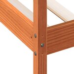 vidaXL Lit de jour sans matelas cire marron 90x190 cm bois pin massif