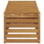 vidaXL Banc de Jardin Naturel 115 x 43 x 37 cm Bois d'Acacia Massif
