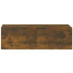 vidaXL Meubles TV muraux 2Pièces chêne fumé 100x30x30cm bois d'ingénierie