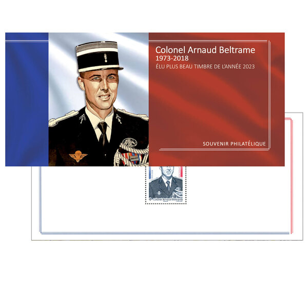 Souvenir - Plus beau timbre de l'année 2023 - Arnaud Beltrame
