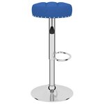 vidaXL Tabourets de bar lot de 2 bleu tissu