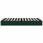 vidaXL Cadre de lit ottoman sans matelas vert foncé 120x200 cm velours