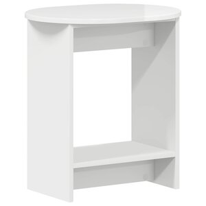 vidaXL Table d'appoint Blanc brillant 50 x 39 5 x 55 cm