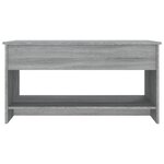 vidaXL Table basse sonoma gris 102x50x52 5 cm bois d'ingénierie