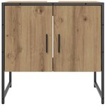 vidaXL Armoire lavabo de salle de bain chêne artisanal 60x33x60 cm