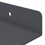 vidaXL Étagère flottante 4 Pièces Anthracite 30 x 9 x 2 5 cm Acier
