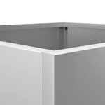 vidaXL Jardinières 2 Pièces argenté 32x30x29 cm acier galvanisé