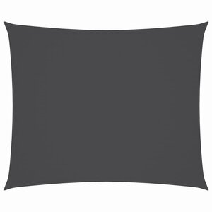 vidaXL Voile de parasol Tissu Oxford rectangulaire 3x4 m Anthracite