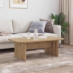 vidaXL Table basse Chêne artisanal 93 x 53 x 33 cm Bois d'ingénierie