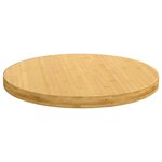 vidaXL Dessus de table Ø70x4 cm bambou