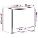 vidaXL Tables de chevet murales avec lumières LED 2 Pièces blanc